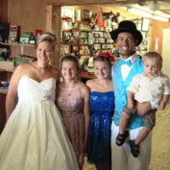 Bass Fisherman Mike Iaconelli and his wife, Becky, renew their wedding vows